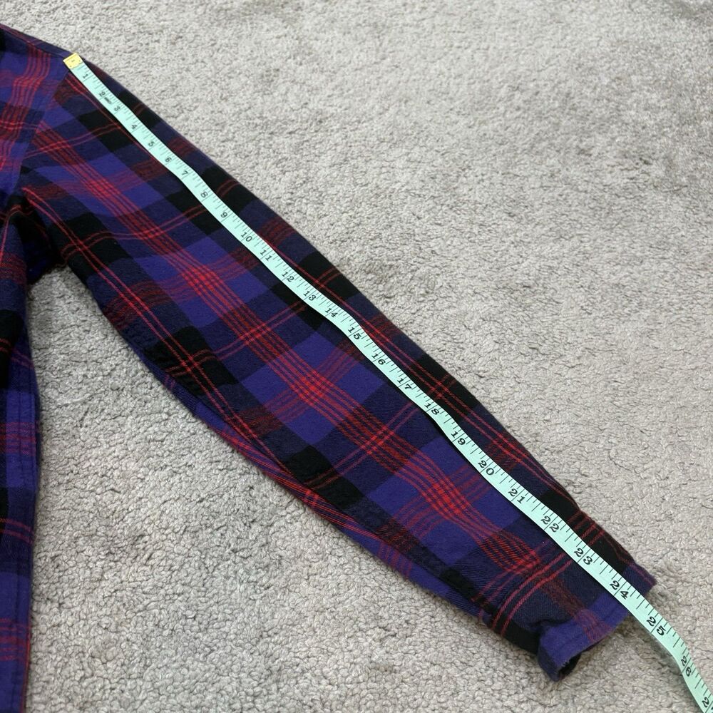 L.L. Bean Women's Relaxed Fit Scotch Plaid Flannel Shirt Size S - Picture 7 of 10